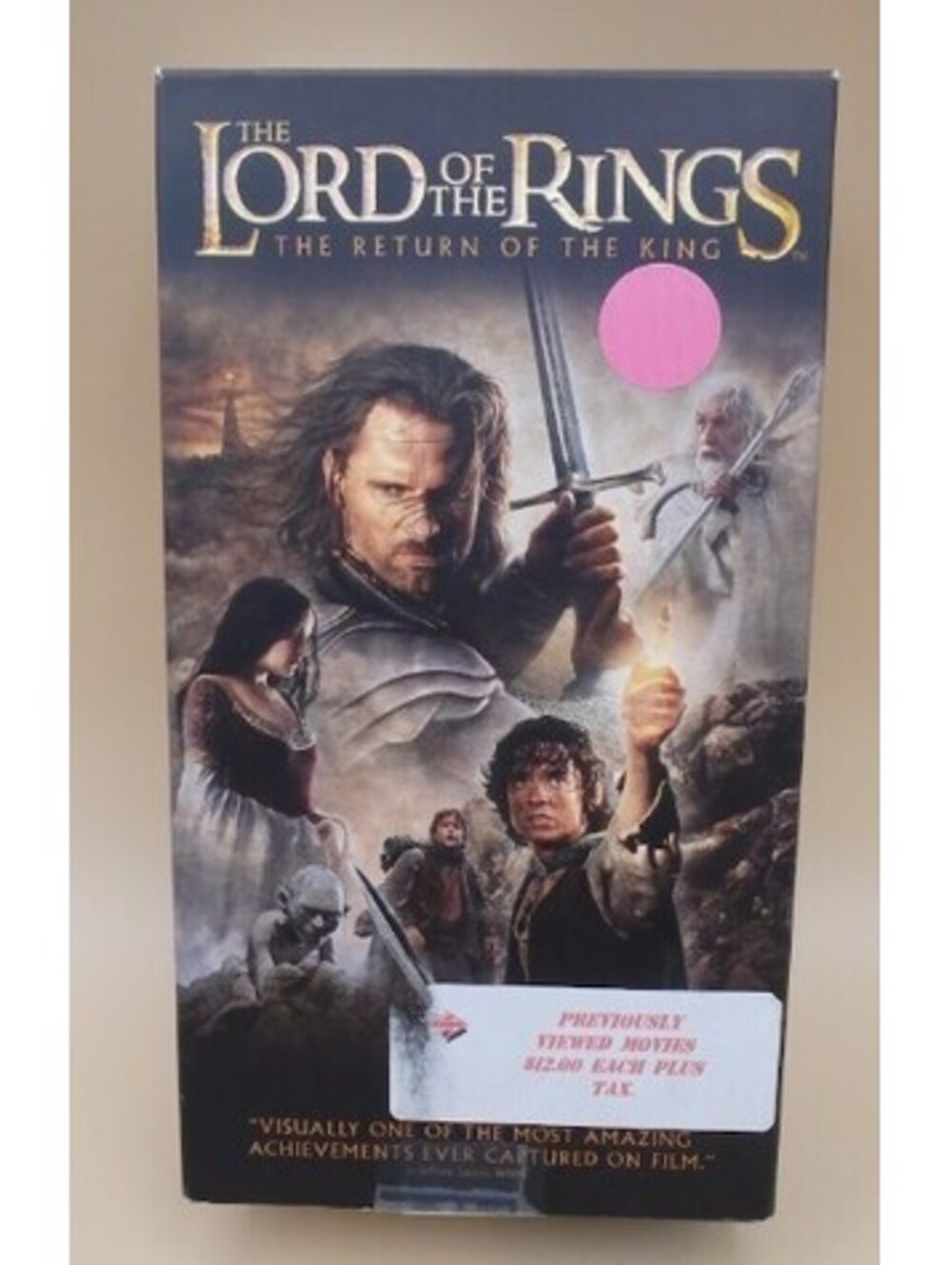 Lord of The Rings The Return of the King 2 VHS Tapes -
